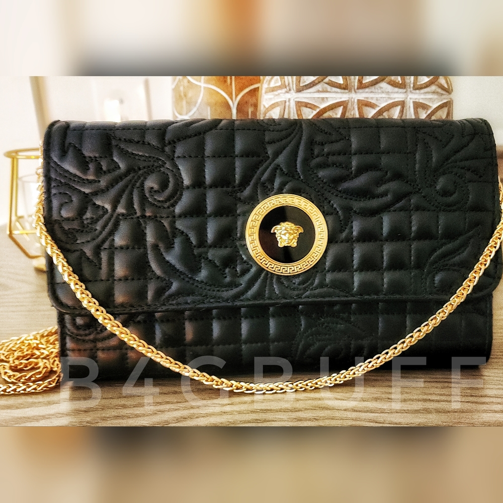 Versace Vanitas Barocco WOC black lambskin